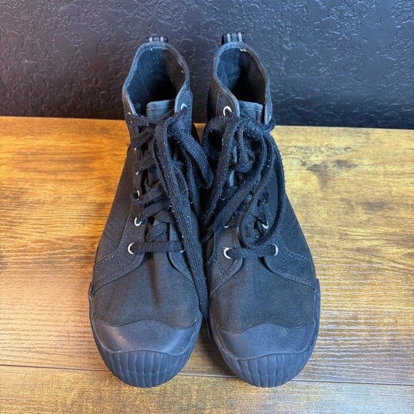 PF Flyers Black Canvas High Top‎ Lace Up Boots Mens Size 9.5 main image 5